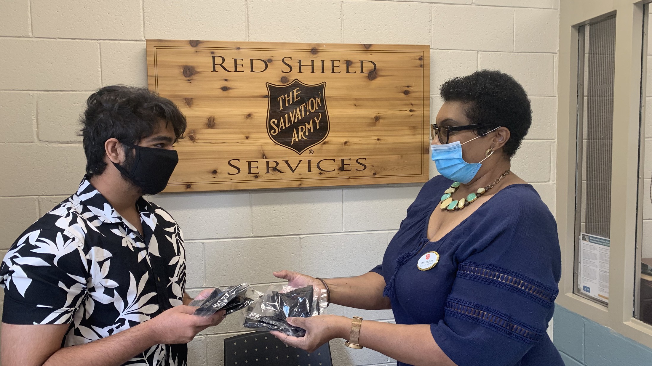 Mask delivery at Salvation Army in Atlanta