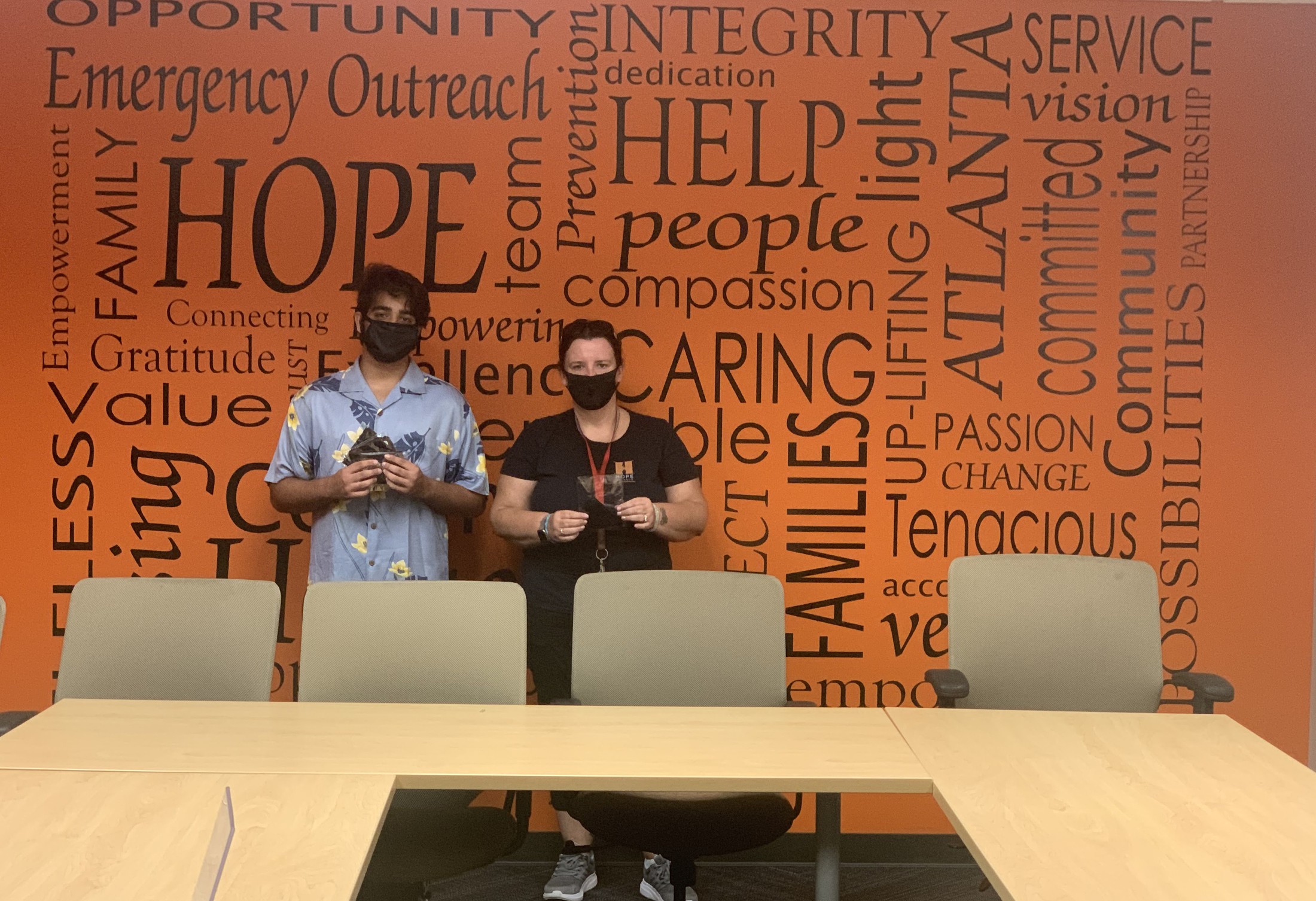 Mask delivery at HOPE Atlanta in Atlanta