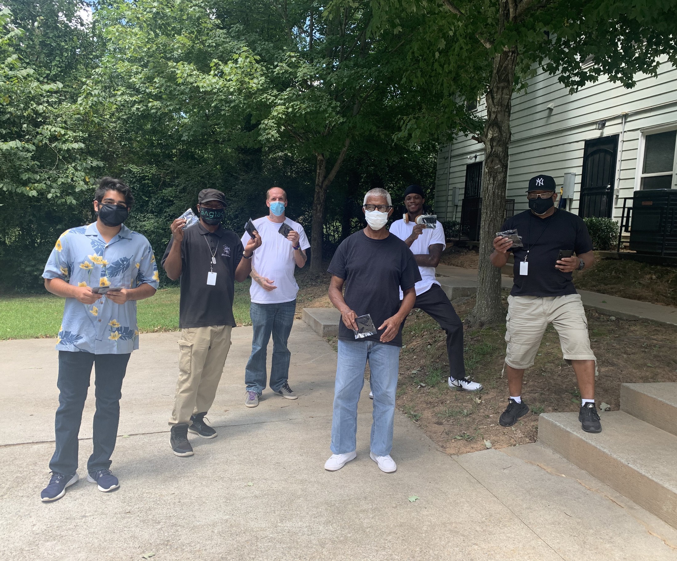 Mask delivery at Serenity House in Atlanta